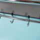 Minimalist metal coat rack from the 1970s