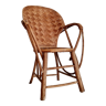 Armchair in rattan and bamboo