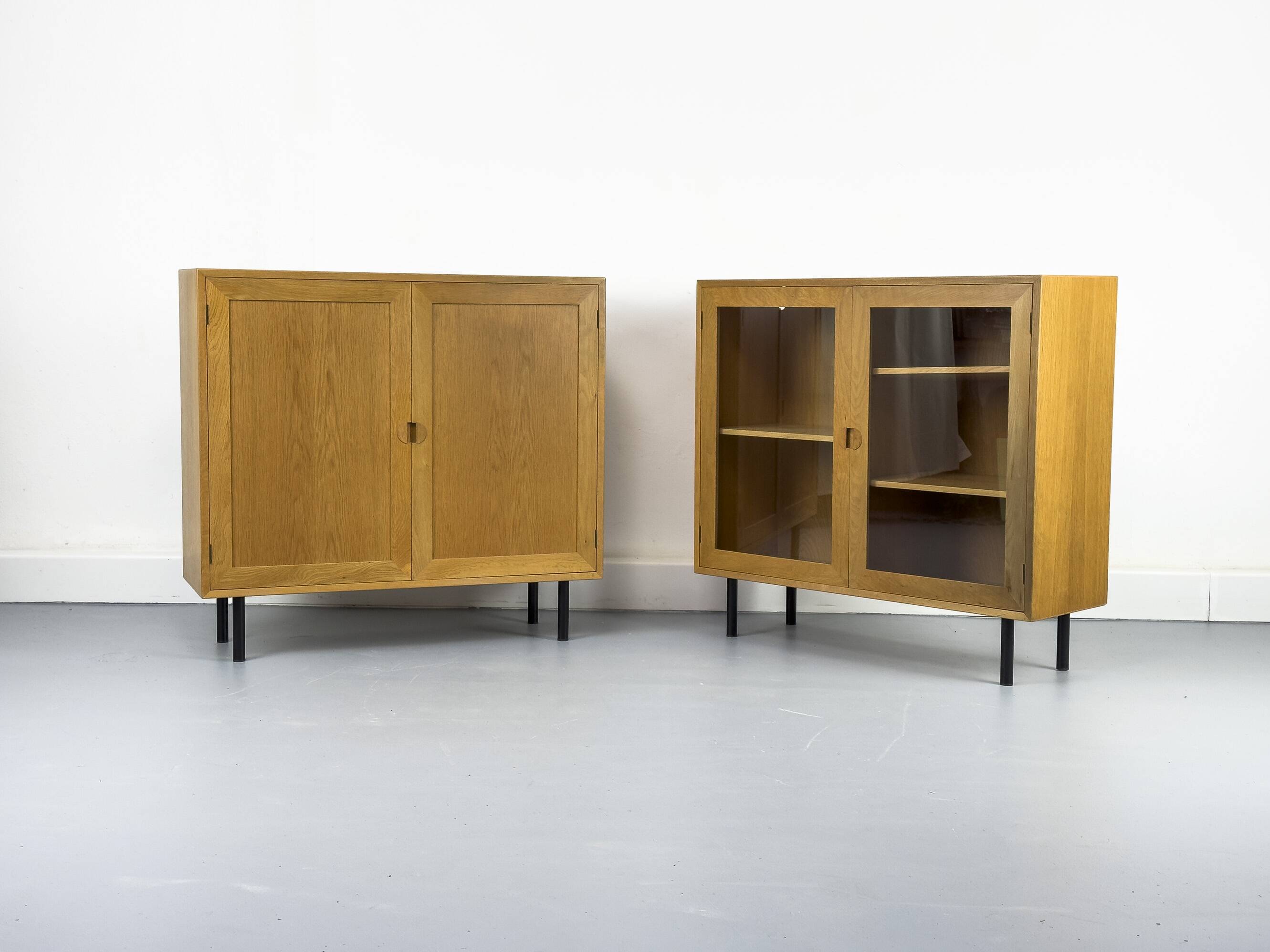 Petit meuble vitrine danois de Hansen et Guldborg, lot de 2, 1