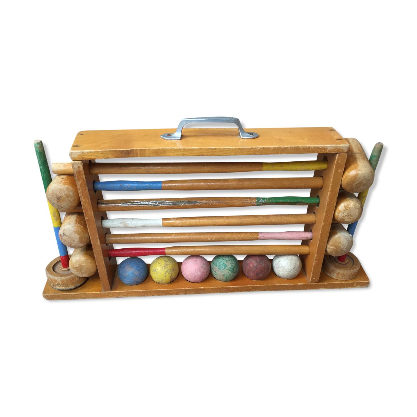 Jeu de croquet de salon vintage