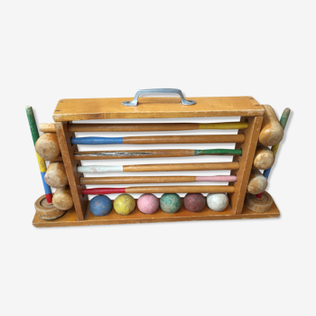 Jeu de croquet de salon vintage