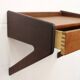 Floating nightstand  in teak wood by Sigfred Omann for Olholm Mobelfabrik