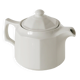 Faceted ceramic teapot, White, 1950
