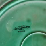 Presentation dish or pie dish slurry sarreguemine vine leaf 28cm