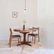 Baumann round table in teak