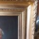 Painting Portrait of an ancient man 19th with gilded wooden frame