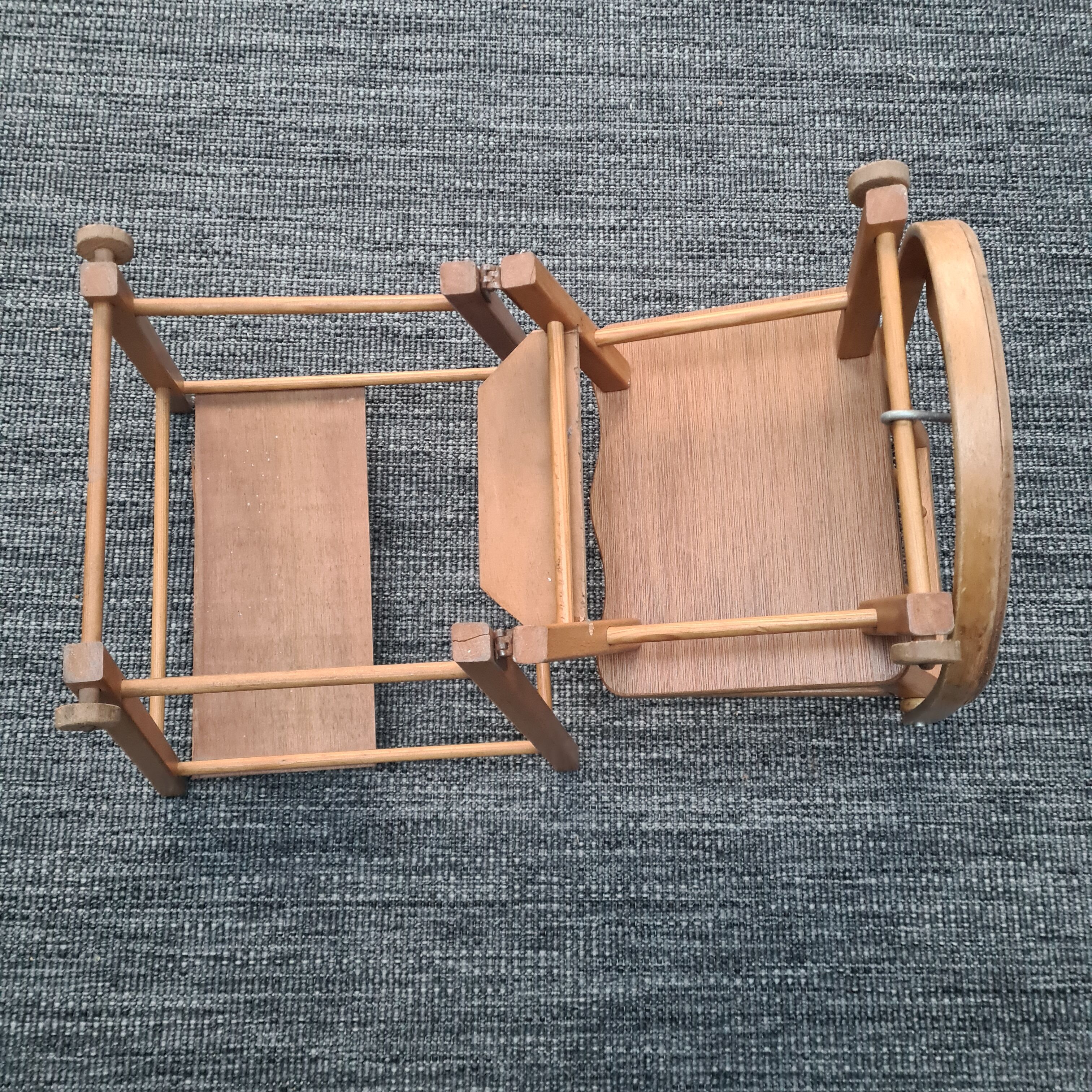 Antique high chair for doll