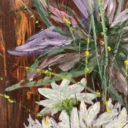 Peinture bouquet vintage