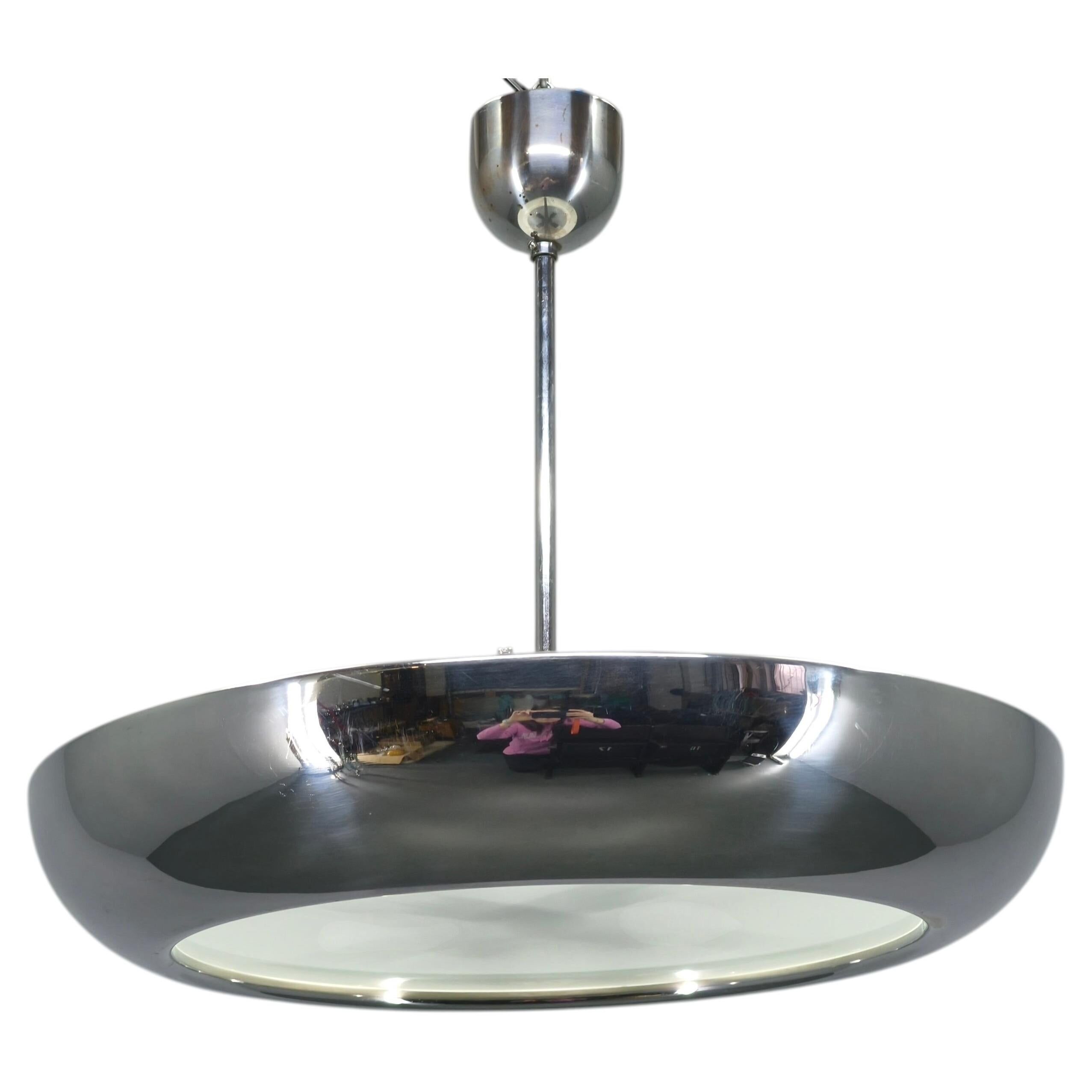 Bauhaus UFO Pendant Lamp by Josef Hurka for Napako, 1930s