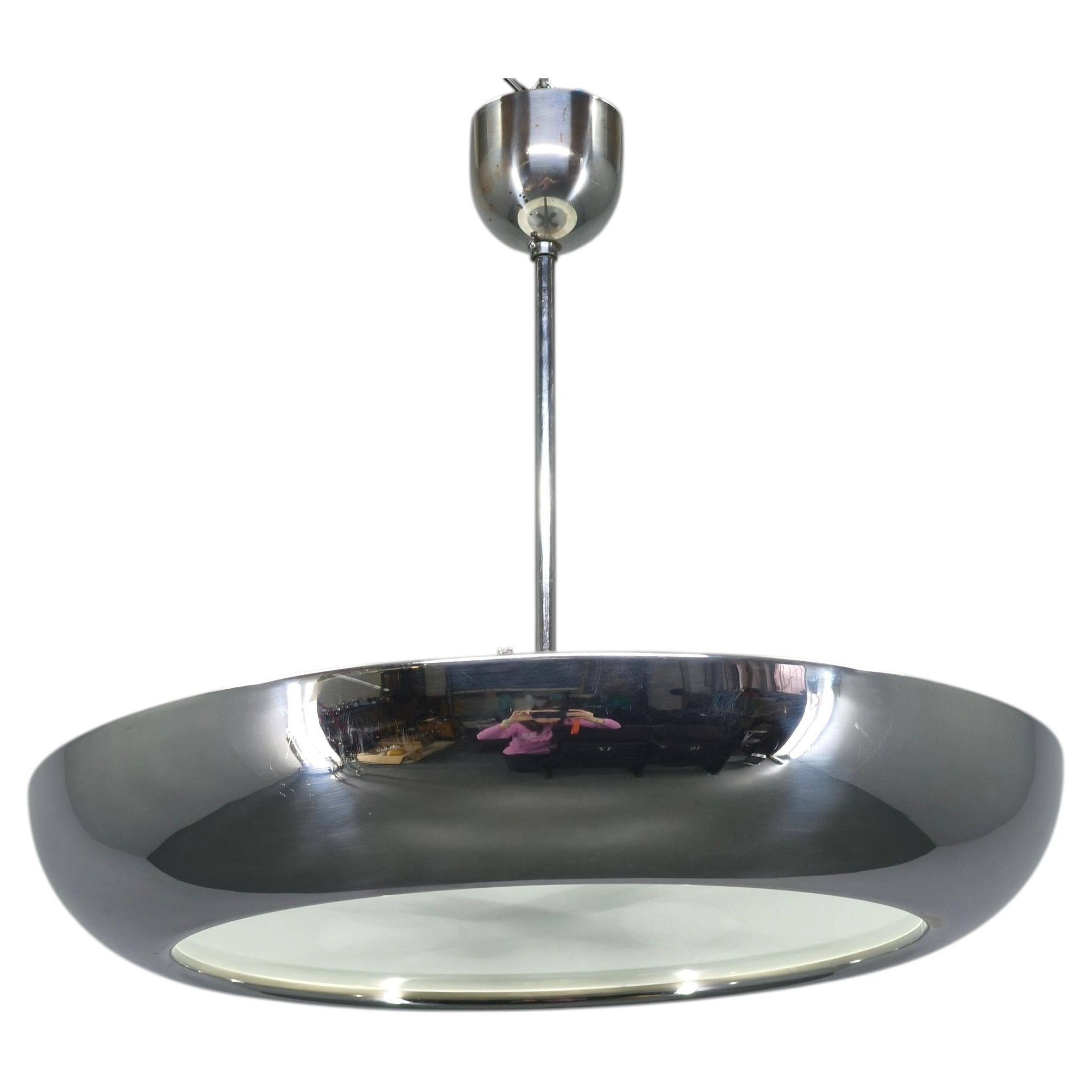 Bauhaus UFO Pendant Lamp by Josef Hurka for Napako, 1930s