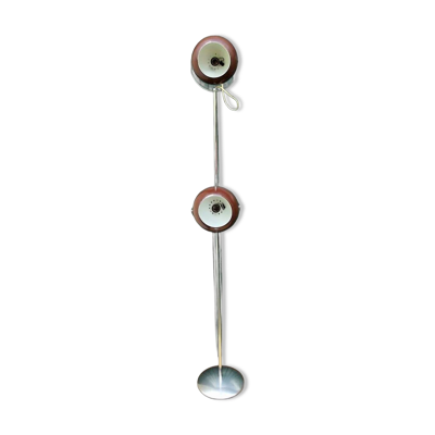 Ancien lampadaire REGGIANI G21 Made in Italy à 2 globes vintage design 1970