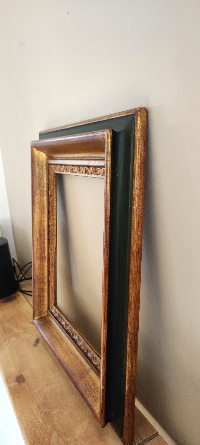Cadre doré style barbizon en bois