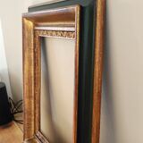 Cadre doré style barbizon en bois