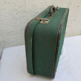 Vintage green luggage suitcase