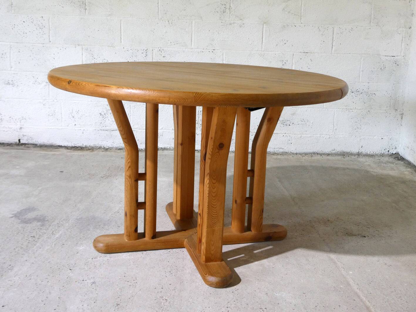 table à manger en pin, Pays Bas, 1970