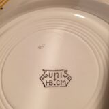 Trio of dessert plates Creil Montereau