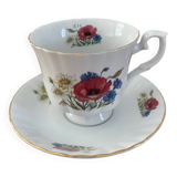 White porcelain cup and saucer