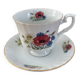 White porcelain cup and saucer
