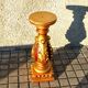 Decorative plaster column - gold lamp base - Creation JP France