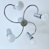 Vintage Space Age Ceiling Light, Chrome