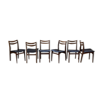 Série 6 chaises scandinaves