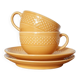 Duo of grain of rice cups and saucers