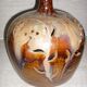 Vintage ceramic openwork ball lamp foot
