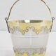 Ice bucket glacons in solid silver vermeil london 1864 victorian era