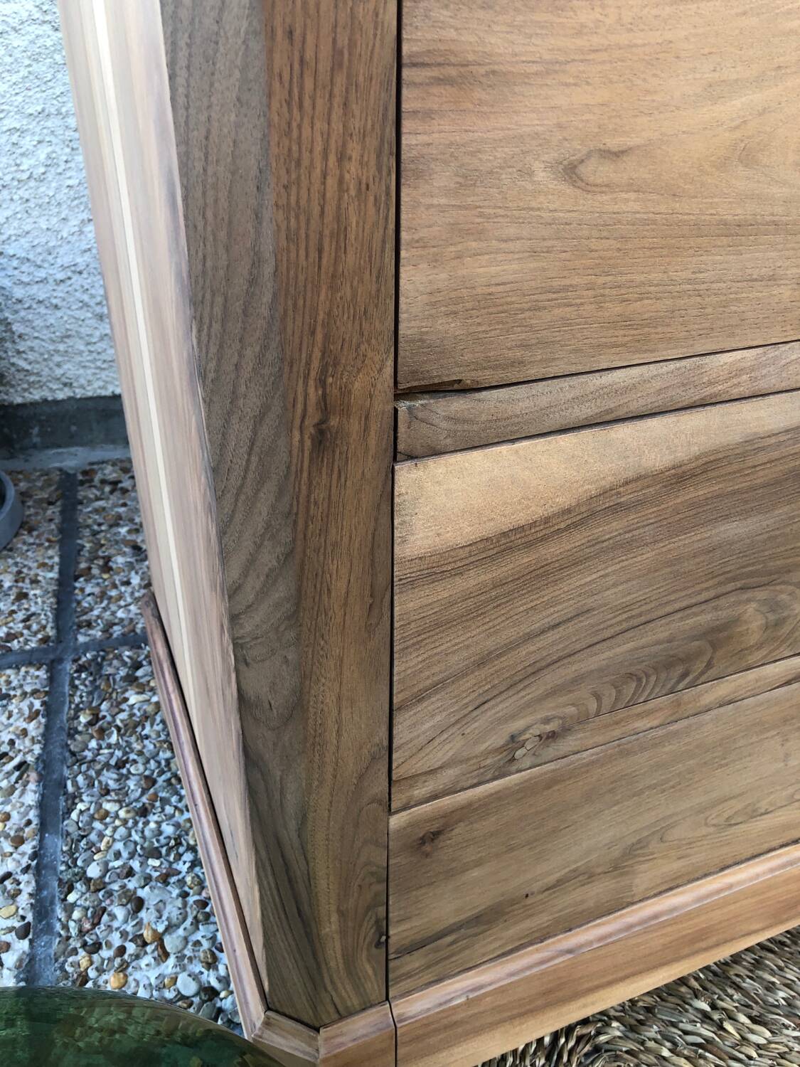 Antique walnut chest of drawers