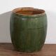 Ancient emerald green enamelled jar (circa 1820) #2