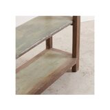 Vintage display case in natural wood