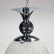 Group of 2 chrome metal and glass lamps, Italy, 1960s