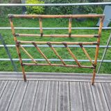 Bamboo and rattan headboard: vintage