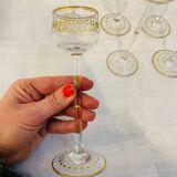Antique Art Nouveau liqueur glasses by Theresienthal, 1900s, set of 6