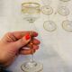 Antique Art Nouveau liqueur glasses by Theresienthal, 1900s, set of 6