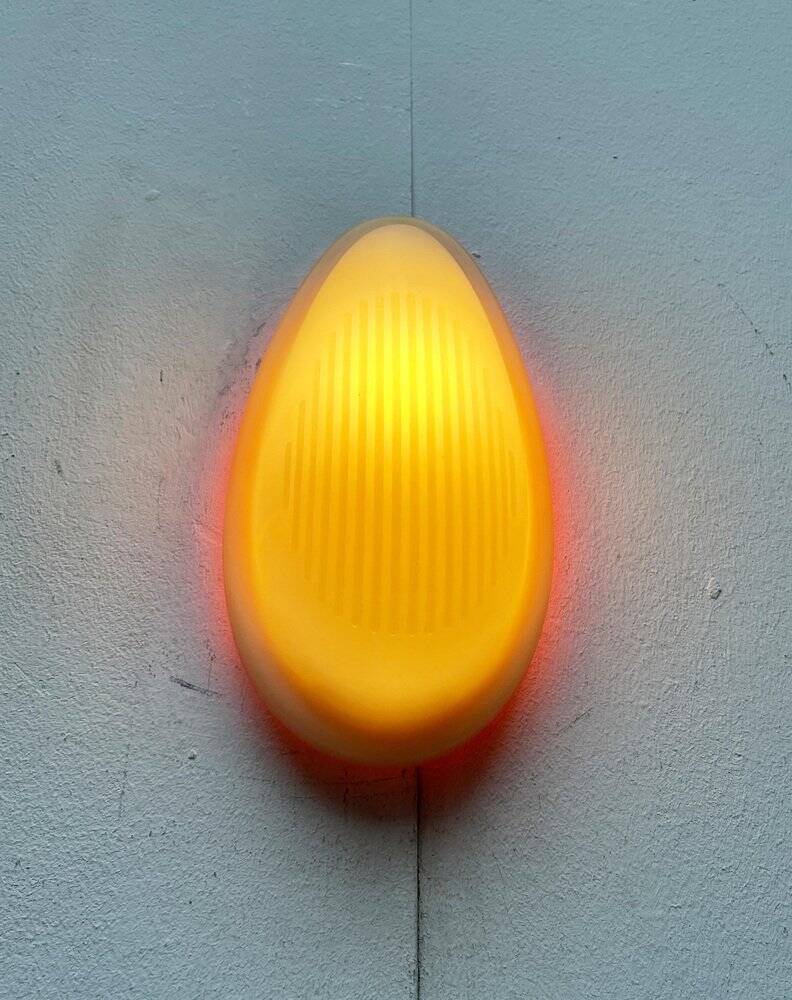 Postmodern Italian silicone wall lamp model Drop 1 by Marc Sadler for Arteluce, 1990s.