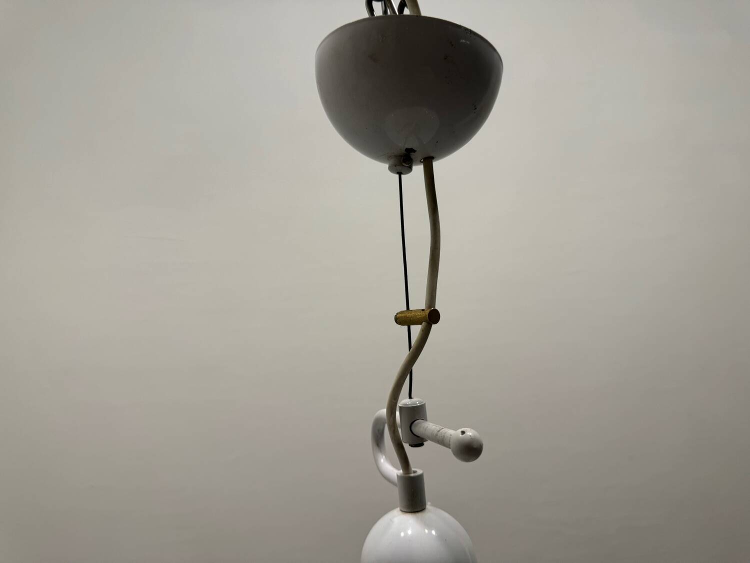 Large Black and White Murano Glass Light Pendant 1970’s