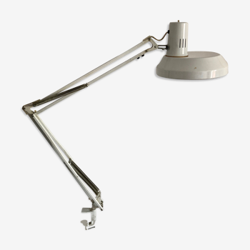 Lampe architecte blanche ledu vintage 1970