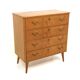 Scandinavian birch commode, Swedish modern, Sweden, 1940.