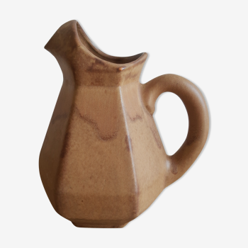 Hexagonal pitcher in morvan flamed sandstone - vintage