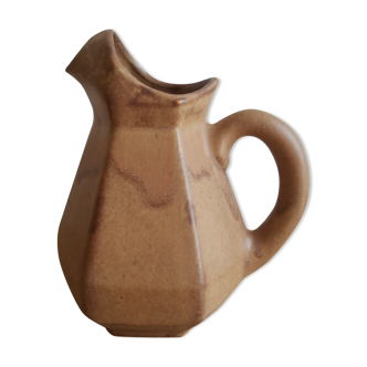 Hexagonal pitcher in morvan flamed sandstone - vintage