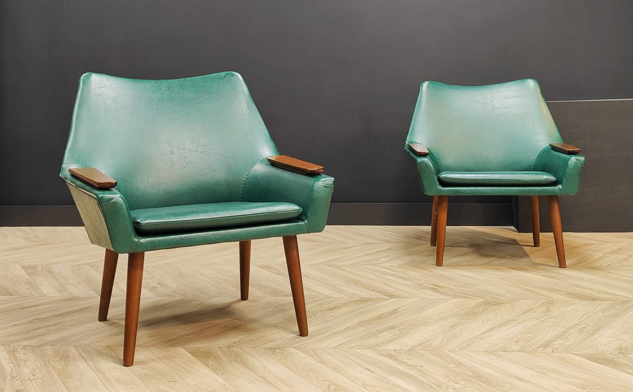 Two mid century armchairs 60