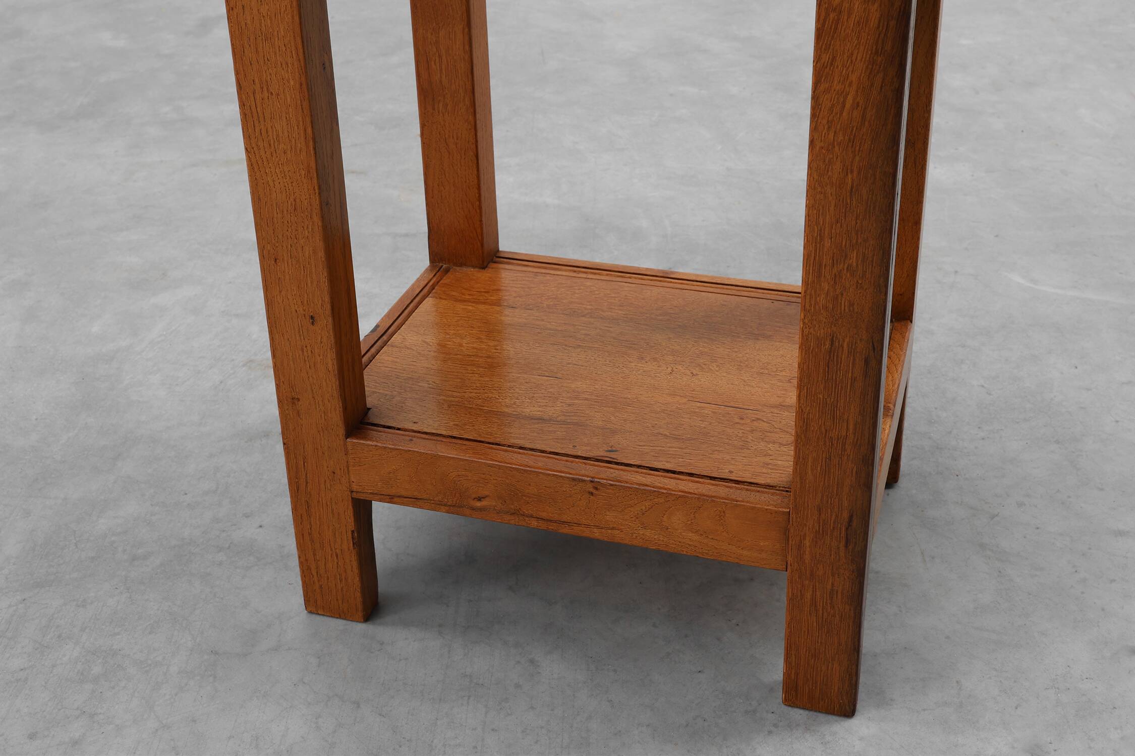 Set of 2 vintage nightstands in solid oak, France ca. 1960