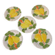 Dessert plates "lemon" in slipware