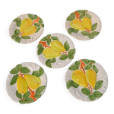 Dessert plates "lemon" in slipware