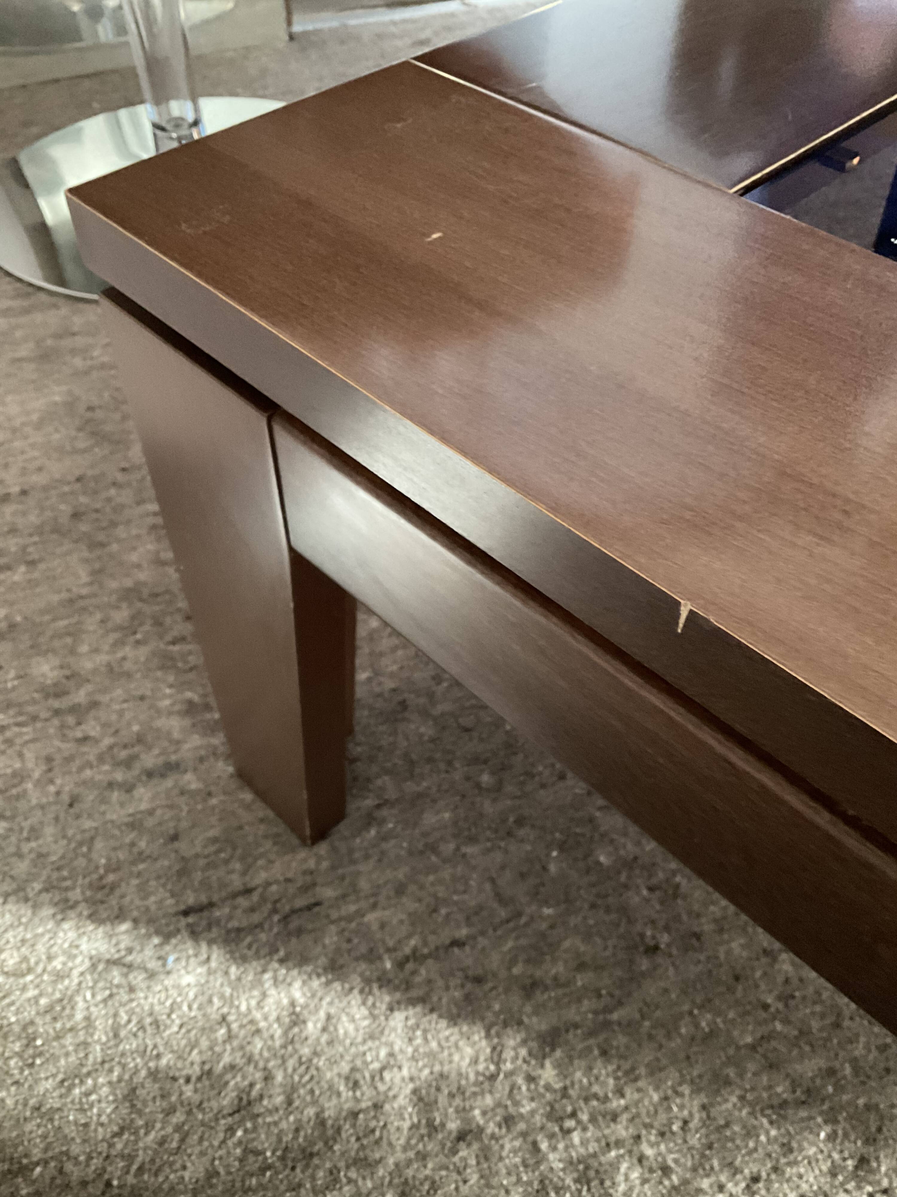 Italy coffee table in wood and glass