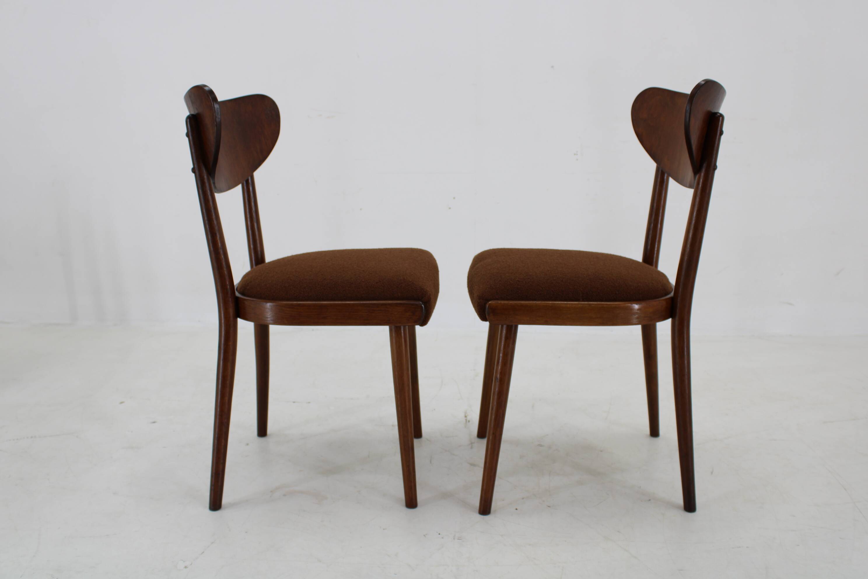 Chaises de salle à manger en hêtre des années 1950 à Boucle, Tchécoslovaquie