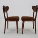 1950s Dining Beech Chairs in Boucle, Czechoslovakia