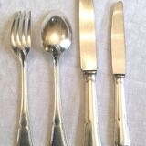 Maison Ercuis. Louis XV style silver-plated cutlery set