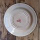 Elegant antique hollow plate in Gien faience, Thistle decoration, late 19th century.